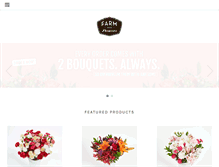 Tablet Screenshot of farmfreshflowers.com